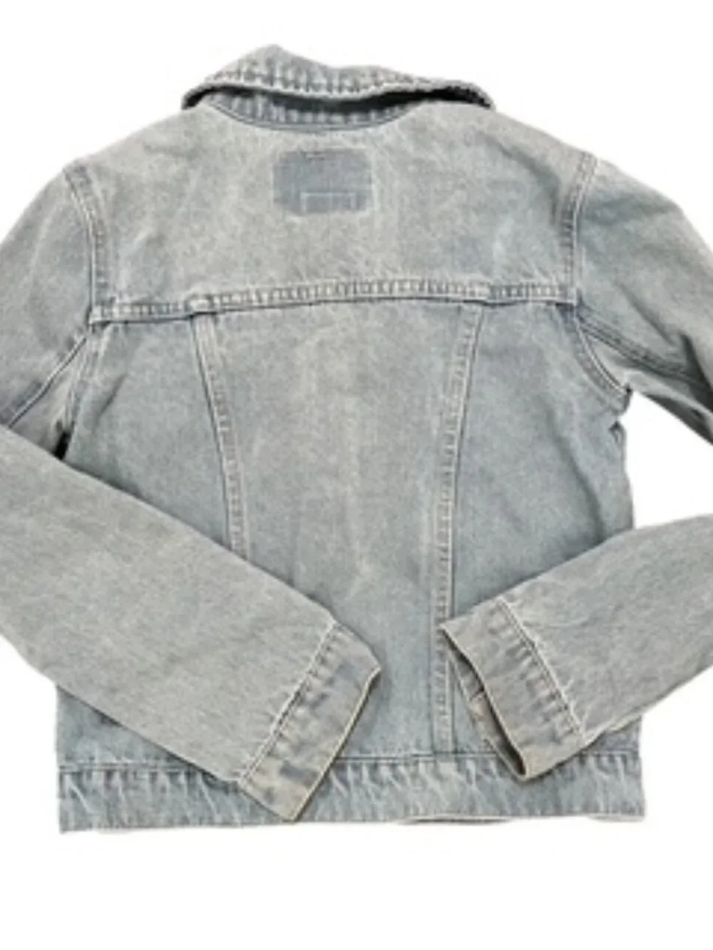 Levi’s Denim Jean jacket Girl’s MEDIUM (10-12) Button Front Western light Blue
